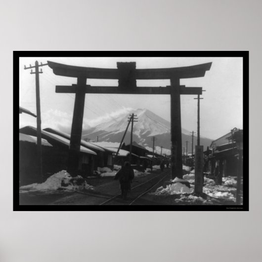 Majestic Berg Fuji, Japan 1909 Poster (Vorne)