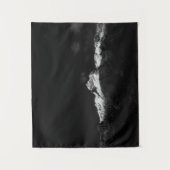 Majestic Berg Triglav in Schwarzweiß Wandteppich (Vorderseite)