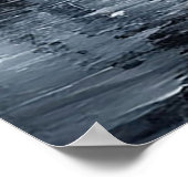 Majestic Berglandschaft mit Fluss, Pinienbäumen Poster (Ecke)