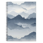Majestic Berglandschaft Notizblock (Vorderseite)