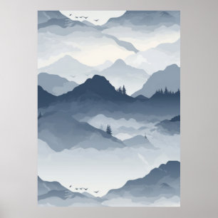 Majestic Berglandschaft Poster