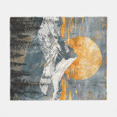 Majestic Berglandschaft - Rustikale Natur Fleecedecke (Vorderseite (Horizontal))