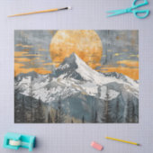 Majestic Berglandschaft - Rustikale Natur Seidenpapier (Basteln)