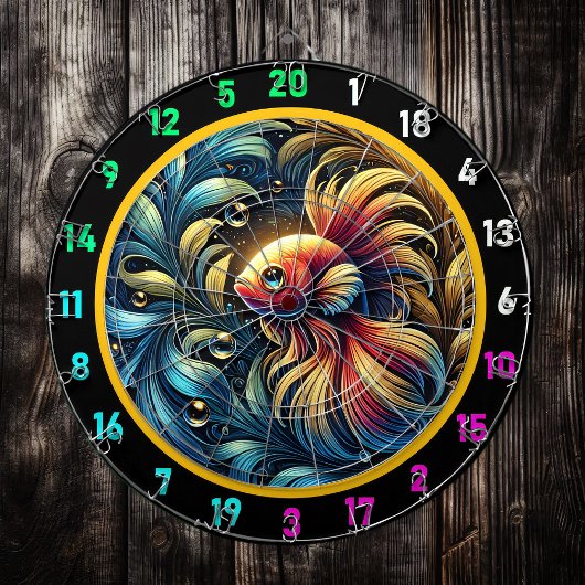 Majestic Betta Fish Game Board Dartscheibe