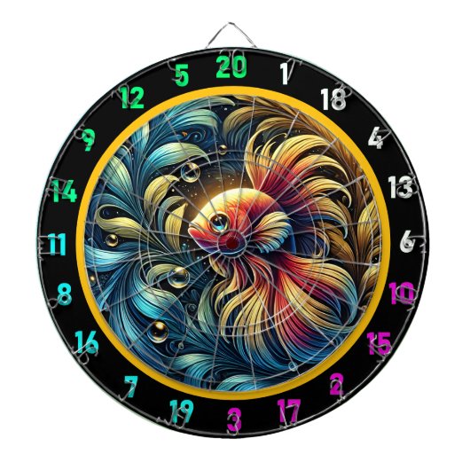 Majestic Betta Fish Game Board Dartscheibe (vorne)