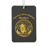 Majestic Bison in der Berglandschaft Autolufterfrischer (Rückseite)