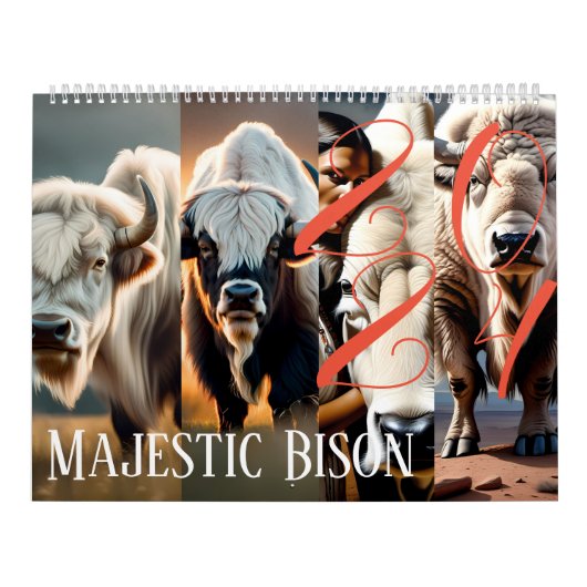 Majestic Bison - Kalender 2024: Eine Reise durch (Titelbild)