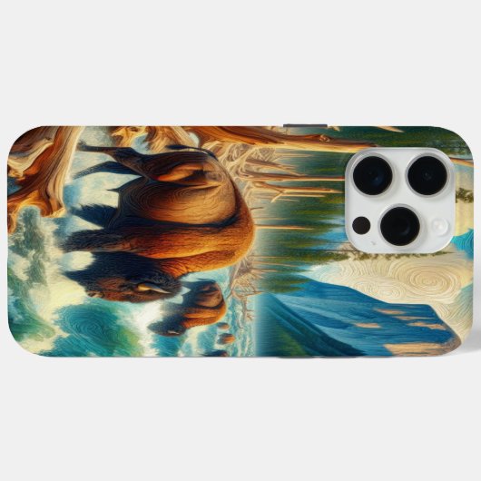 Majestic Bison Migration Case-Mate iPhone Hülle (Rückseite (Horizontal))