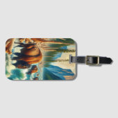 Majestic Bison Migration Gepäckanhänger (Vorderseite (Horizontal))