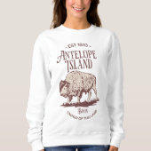 Majestic Bison Sketch Sweatshirt (Vorderseite)