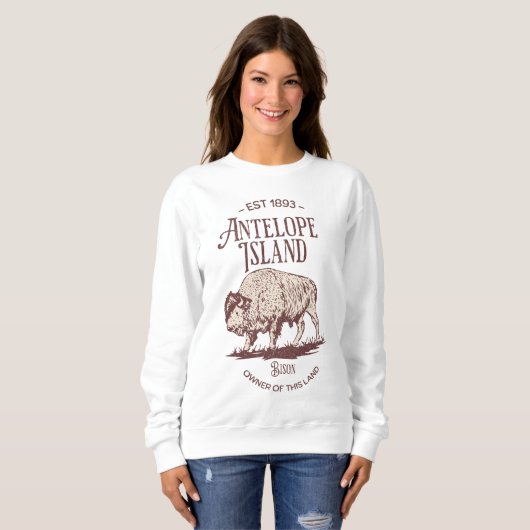 Majestic Bison Sketch Sweatshirt (Vorne ganz)