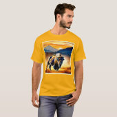 Majestic Bison Sunset T-Shirt (Vorne ganz)
