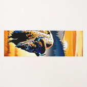 Majestic Bison Sunset Yogamatte (Vorderseite (Horizontal))