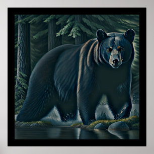 Majestic Black Bar aus dem Nordwald Poster