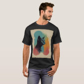 Majestic Black Cat Vibranstic Design.T - Shirt (Vorne ganz)