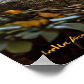 Majestic Black Horse in Regal Gold Adornments Poster (Ecke)