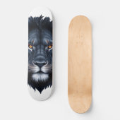 Majestic Black Lion Face Skateboard (Vorderseite)
