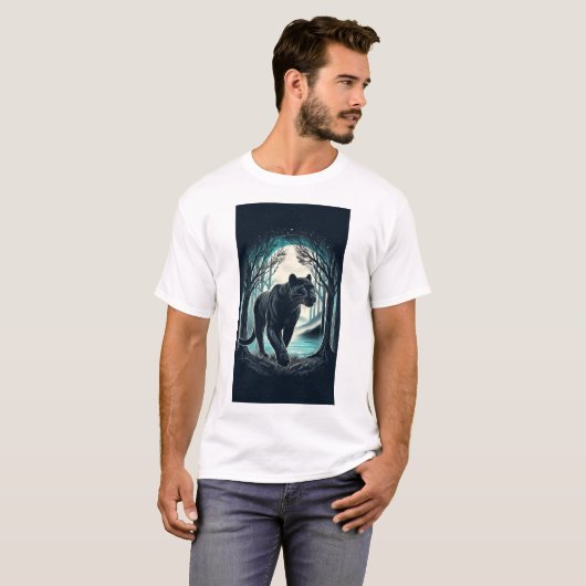 Majestic Black Panther - Mistral Forest T-Shirt (Vorne ganz)