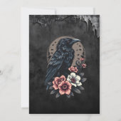 Majestic Black raven Einladung (Rückseite)