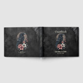Majestic Black raven Gästebuch (Voll)