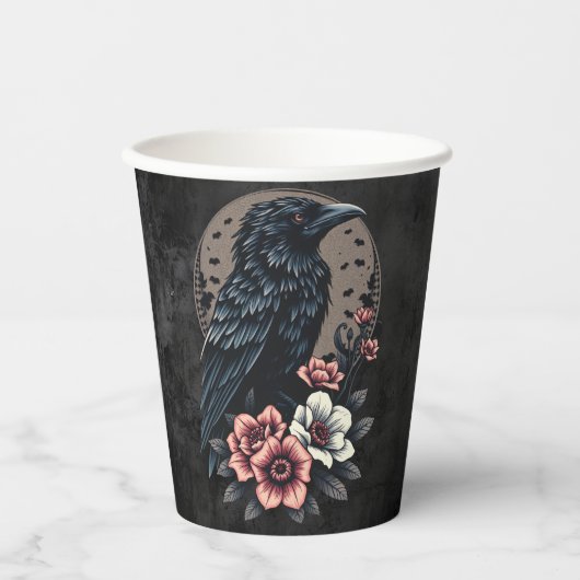 Majestic Black raven Pappbecher (Vorderseite)
