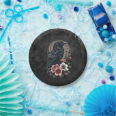 Majestic Black raven Pappteller (Party)