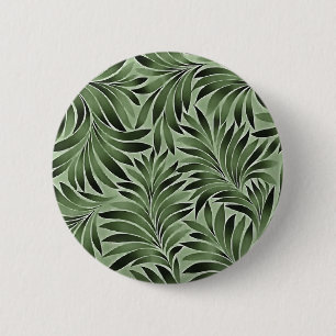 Majestic Blätter in Forestgreen Shades Button
