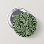 Majestic Blätter in Forestgreen Shades Button (Vorne & Hinten)