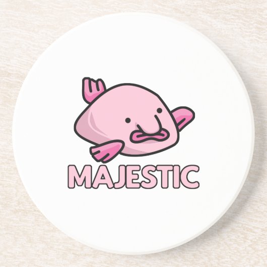Majestic Blobfish Getränkeuntersetzer (Vorne)