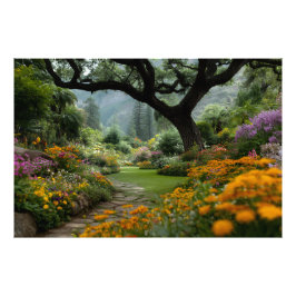 Majestic Blossom Canopy Garden Path Fotodruck