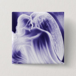 Majestic Blue Angel Fashion Pin Button