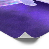 Majestic Blue Angel Poster (Ecke)