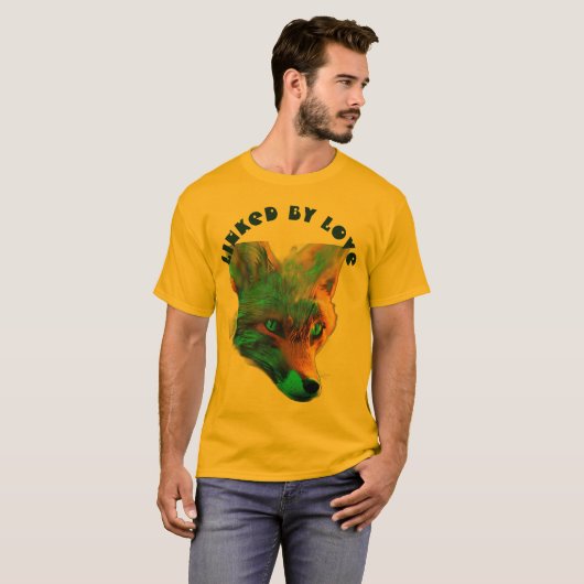 Majestic Blue Fox durch Liebe Design verbunden T-Shirt (Vorne ganz)