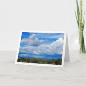 Majestic Blue Sky Landschaft Karte (Vorderseite)