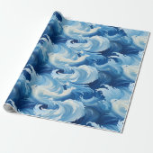 Majestic Blue Survey: Wrapping Paper Geschenkpapier (Ungerollt)
