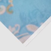 Majestic Blue Tropical Crab Vintage Art Deco Seidenpapier (Ausschnitt)