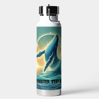 Majestic Blue Whale Painting Trinkflasche