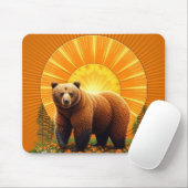 Majestic Brown Bär Mousepad (Mit Mouse)