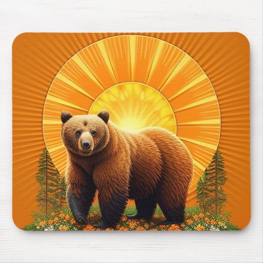 Majestic Brown Bär Mousepad (Vorne)