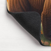 Majestic Brown Bär Stehend in einem Feld Mousepad (Ecke)