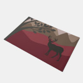 Majestic Buck Door Mat - Red Brown Fußmatte (Schrägansicht)