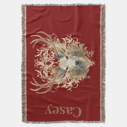 Majestic Buck - Individuelle Name Decke (Vorderseite Vertikal)