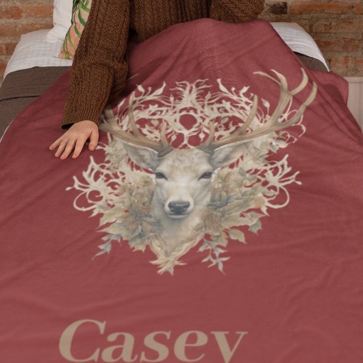 Majestic Buck - Individuelle Name Fleecedecke
