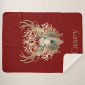 Majestic Buck - Individuelle Name Sherpadecke (Vorderseite (Horizontal))