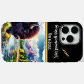 Majestic Buffalo am ruhigen Fluss bei Sonnenaufgan Case-Mate iPhone Hülle (Rückseite (Horizontal))