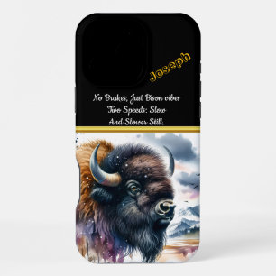 Majestic Buffalo Bison's Roam The Colorful Plains iPhone 16 Pro Max Hülle