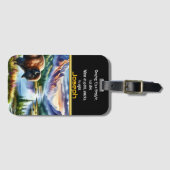 Majestic Buffalo Grazing Gepäckanhänger (Vorderseite (Horizontal))