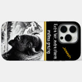 Majestic Buffalo Grazing Nea Mountains bei Sonnena Case-Mate iPhone Hülle (Rückseite (Horizontal))