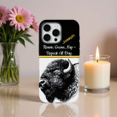 Majestic Buffalo Nah-up in Naturlandschaft Case-Mate iPhone Hülle