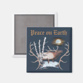 Majestic Bull Elk Magnet (Vorderseite/Rückseite)